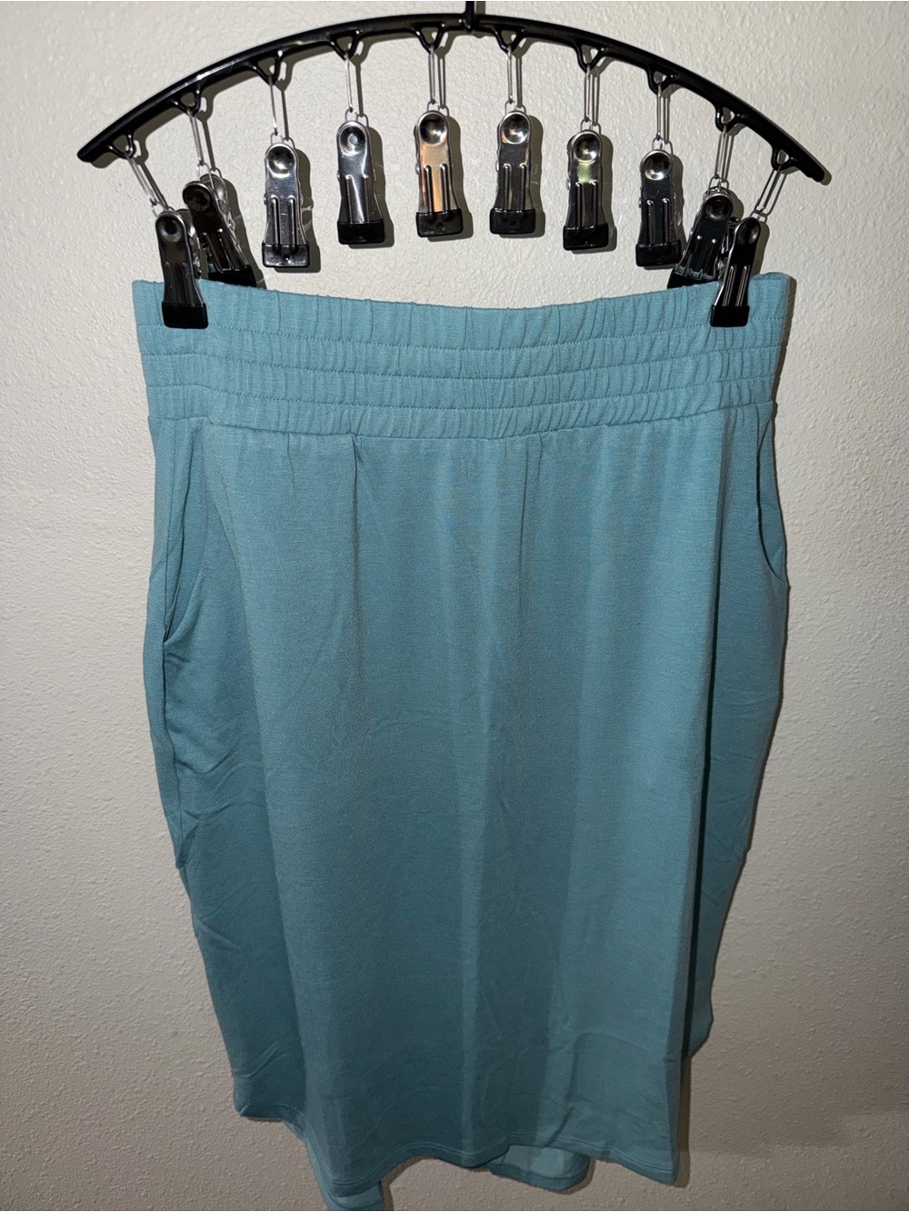 Zenana Outfitters Teal A-Line Midi Skirt with Pockets NWOT - Picture 6 of 9